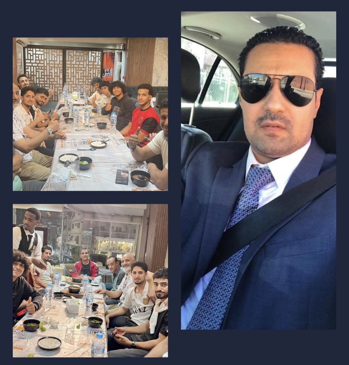 تكريم واحتفاء بإنجاز أبناء اليمن في المهجر.. الشيخ محمد الحالمي يقيم مأدبة عشاء لمنتخب الجالية في مصر